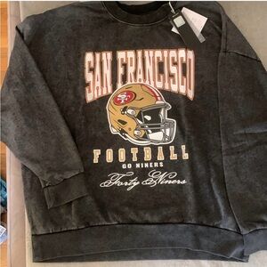 San Francisco 49ers NFL Game Couture Graphic Black Sweatshirt in Size Small